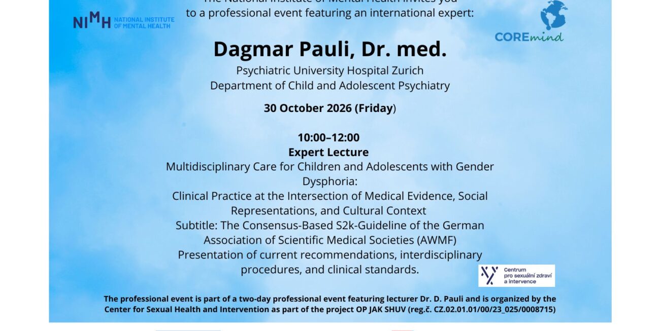Přednáška: Multidisciplinary Care for Children and Adolescents with Gender Dysphoria