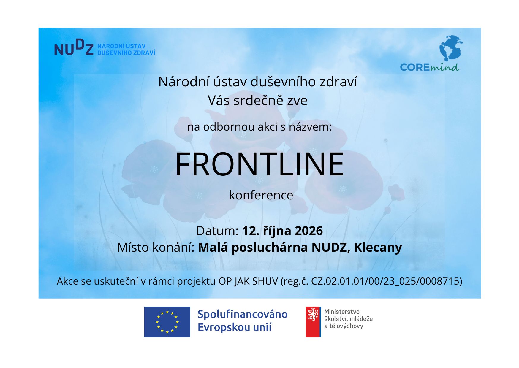 Pozvánka na konferenci FRONTLINE